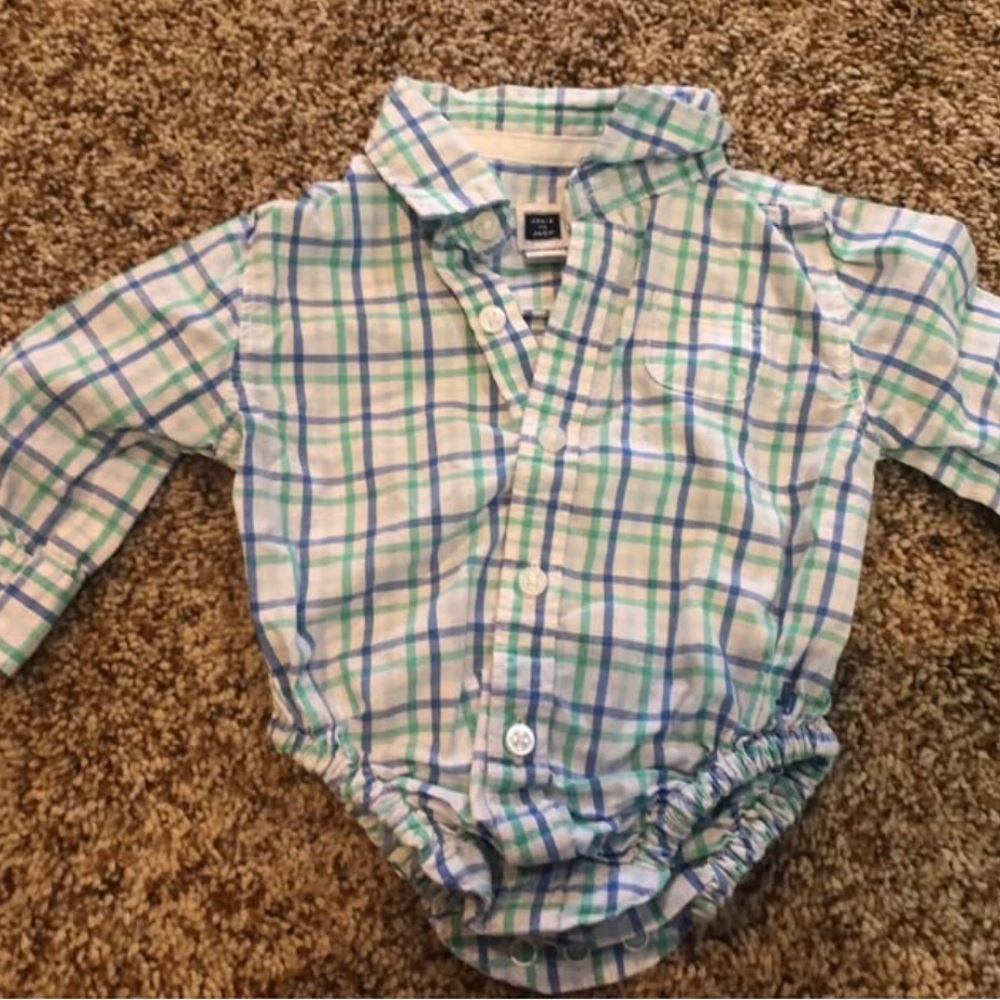 Janie and Jack Plaid Bodysuit 0-3 Months